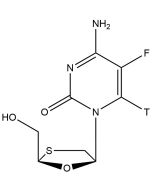 (-)-ß-2',3'-Dideoxy-5-fluoro-3'-thiacytidine, [6-3H]-