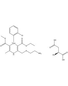 (R,S)-Amlodipine, malic acid salt, [dihydropyridine-4-14C]-
