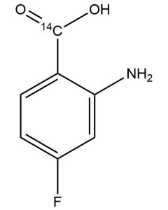 2-Amino-4-fluorobenzoic acid, [carboxyl-14C]-